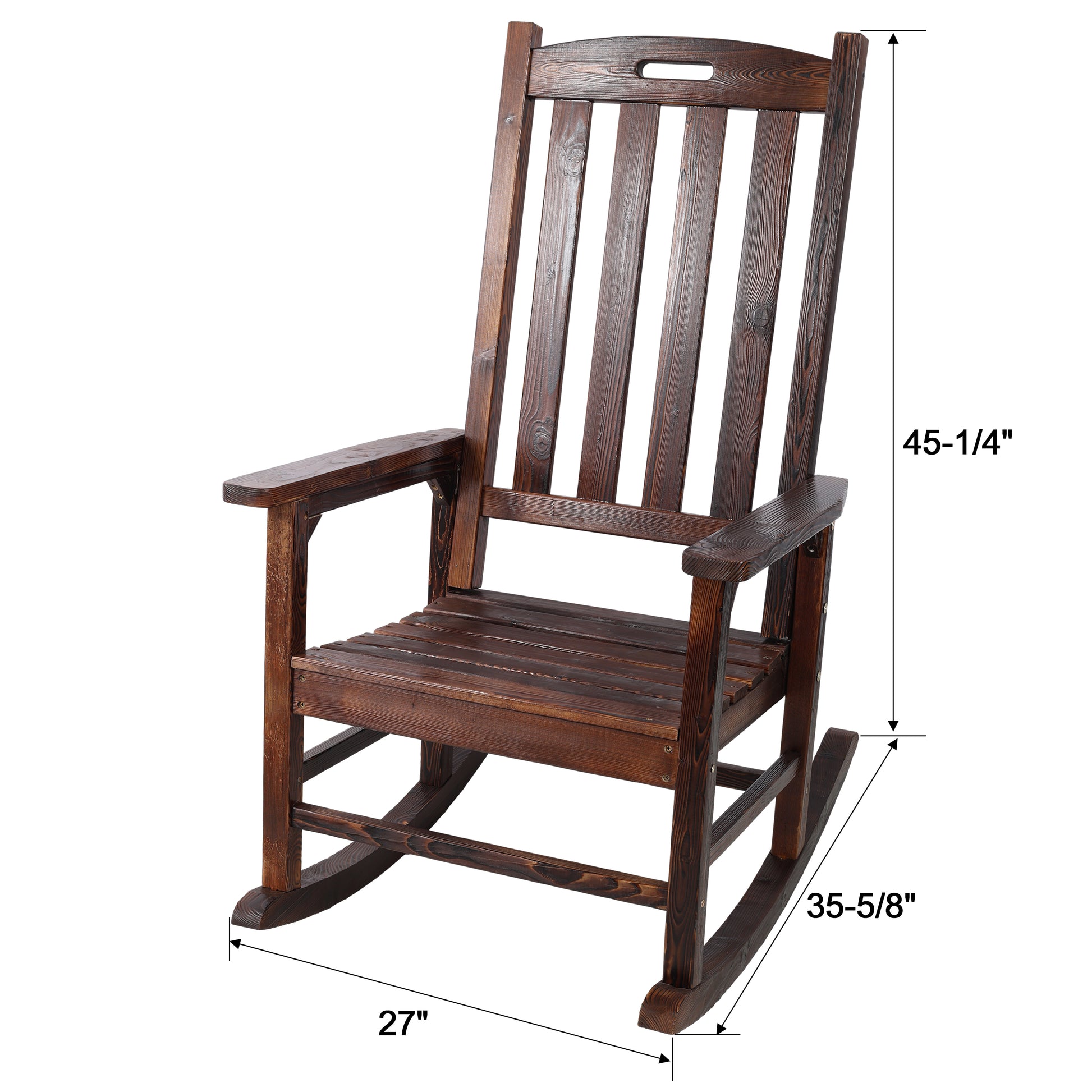 Axishomecraft Outdoor Rocking Chair – High-Back Patio Chair with Smooth Rocking Motion