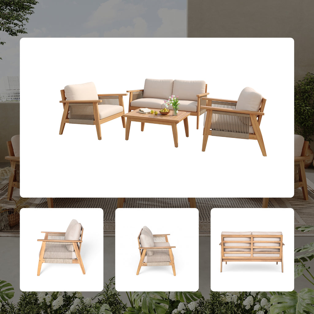 Axishomecraft Solid Wood Braid Armchair – Modern Accent Chair and Sofa Seating